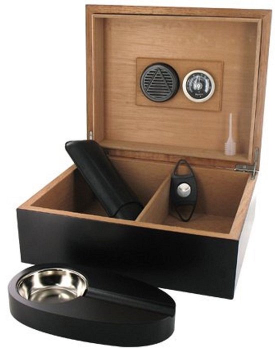 Holz - Humidor - Set Ashtray Case for 2 Cigars Cigar Cutter - Catawiki