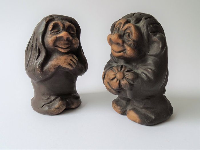 Rath Design -  Deux trolls danois en céramique
