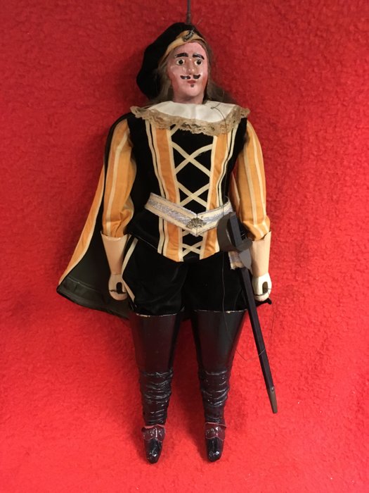 TOONE Marionette - Mosquetaire d'Artagnan - Papel machê