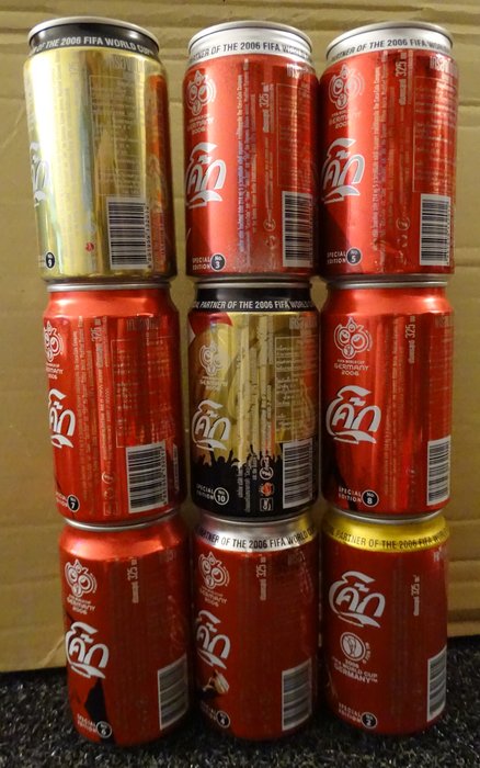 Germany 2018 Coca Cola World Cup limited addition cans empty 