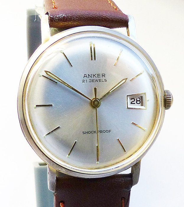 Anker - Calendar 21Jewels Herren Armbanduhr - 男士 - 1960-1969