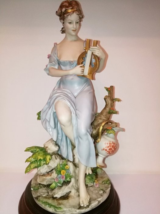 Luigi Benacchio for Triade - Capodimonte, hand-painted ceramic statue
