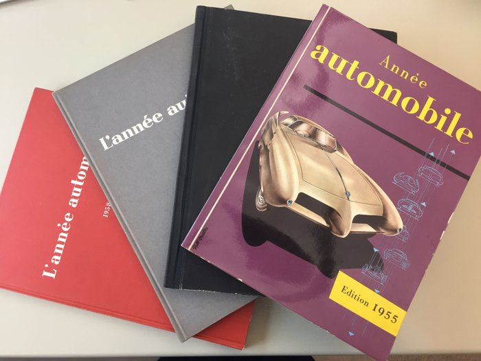 Książki - L'année Automobile - n° 2, 3, 5 et 6 - 1954-1958 (4 przedmioty) 