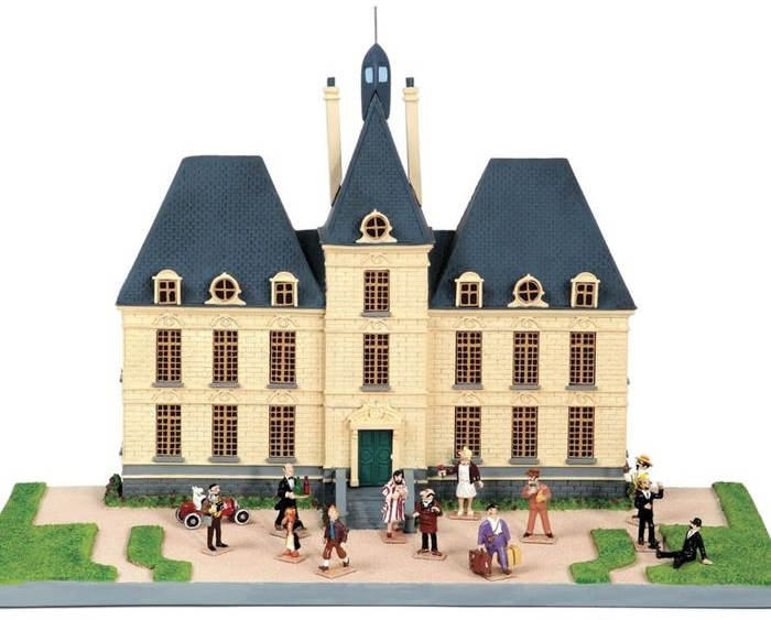 Tintin - Moulinsart Statuette 46208 - Le Château de Moulinsart + 13 characters - (2005)