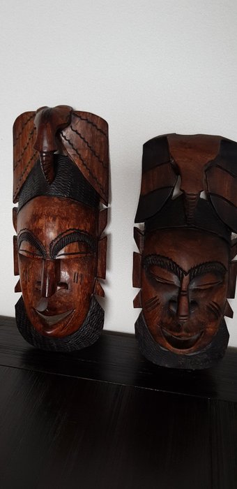 Two masks-WOLOF tribe-Gambia
