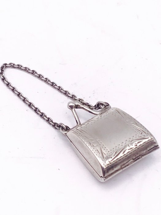 Handmade silver Pillbox - Handbag - Silver - Catawiki