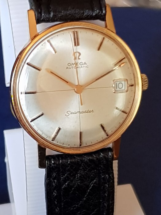 vintage omega seamaster 18k gold watch