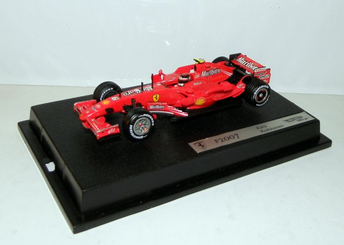 Hot Wheels - 1:43 - Ferrari F2007, Kimi Raikkonen, 2007 World Champion - Marlboro-väritys kuten Monaco GP, Mattel # K5436