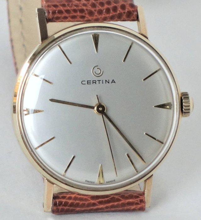 Certina - Hand-wound from 1958 with gold plaque almost mint condition - 23051-6 - Men's - 1950-1959