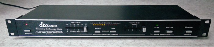 Professional Sound Expander/Noise Limiter: DBX 228 Dynamic Range Expander Tape Noise Reduction System Vintage Rack Type II
