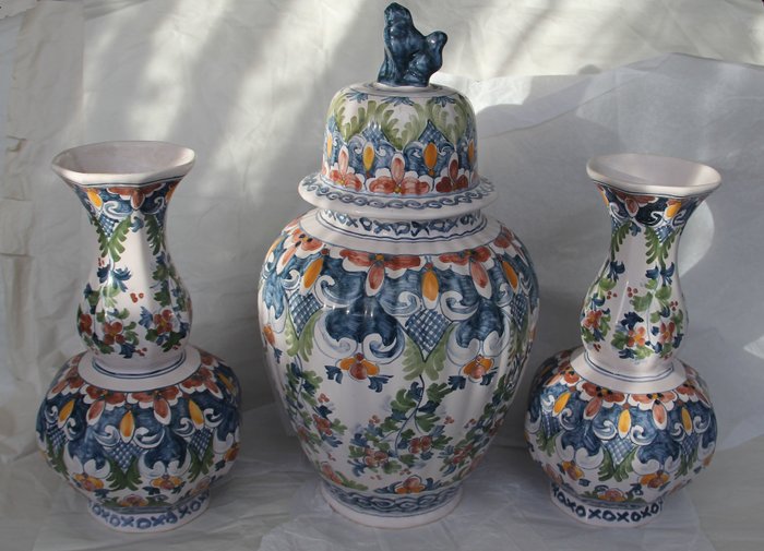Van der Wal/Nauta, Makkum - kolorowy zestaw szafek - Ceramika