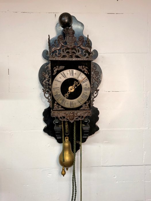 Antike Zaanse Uhr - Holz - 18. Jahrhundert