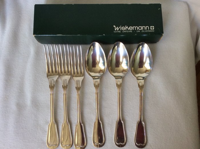 Cutlery - Silver plated - Wiskemann, decor Filets - Belgium - 1950-1999