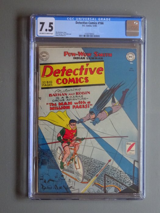 Detective Comics #166 - "The Man with a Million Faces!" HIGH GRADE - Softcover - Eerste druk - (1950)