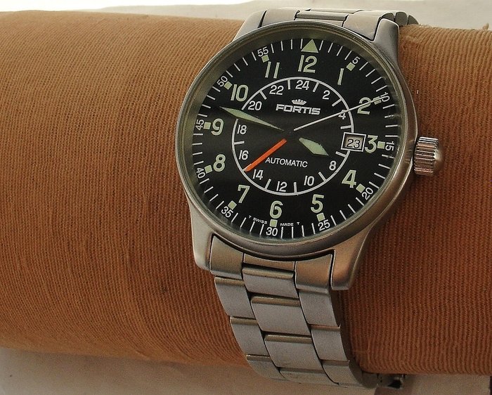 FORTIS - Flieger Uhr GMT  + Garantie   +/- 2 sec/24 hrs. - Homme - 2000-2010