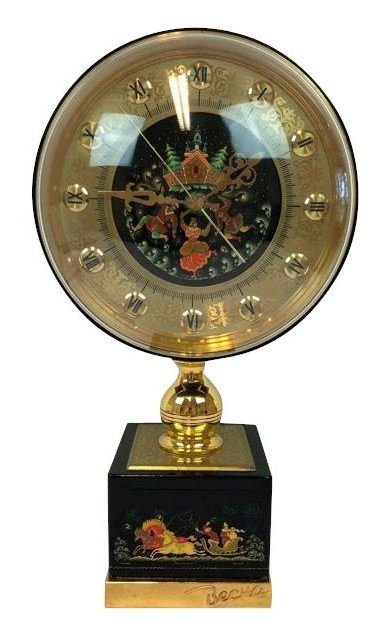 Becha horloge russe avec peinture à la main - Doré
