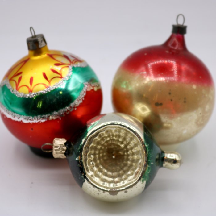 Lot of 17 rare antique Christmas balls - Glass - Catawiki