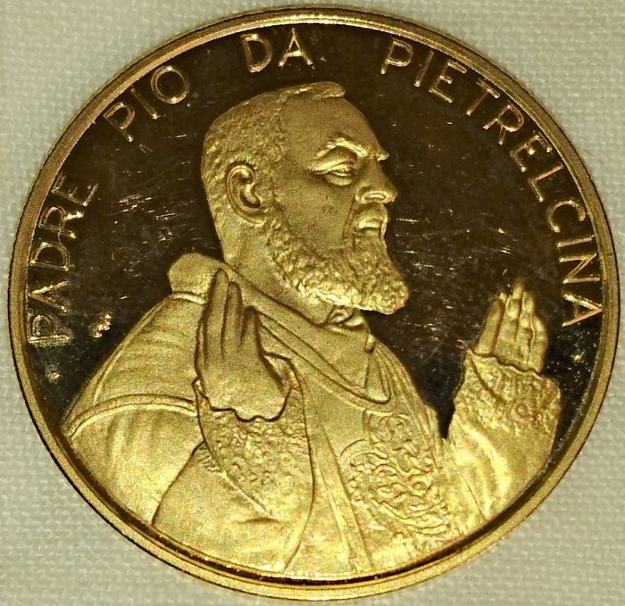 義大利 - Medaglia "Padre Pio da Pietralcina"  - 金色