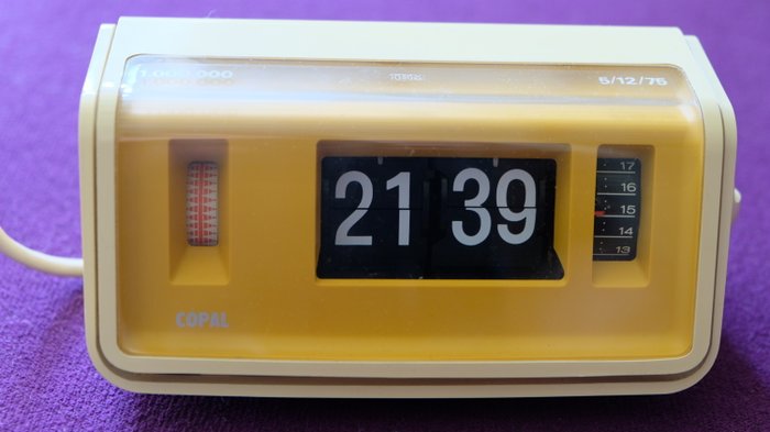 Copal 228 Clock - Vintage Flip Clock - Plastik