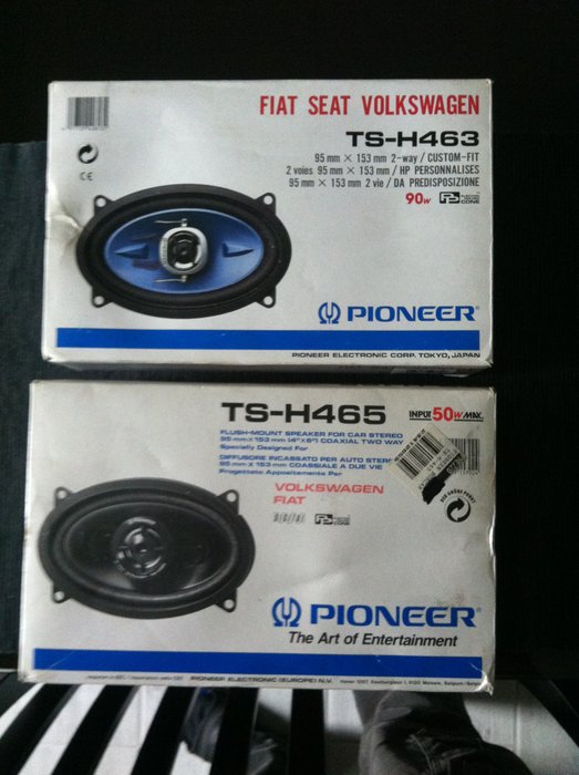 Głośniki - PIONEER TS-H463/TS-H465 - 1990 (4 przedmioty) 