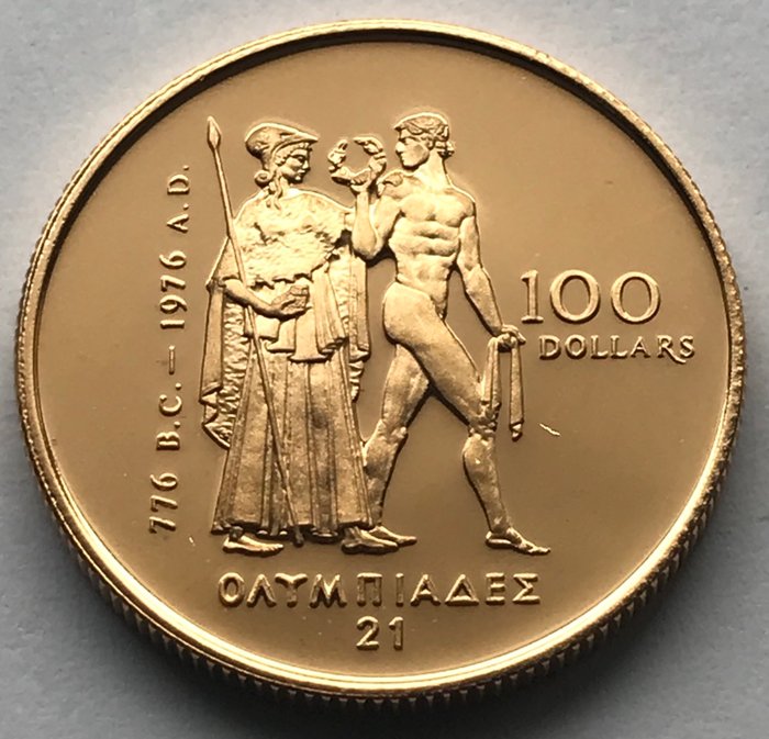Canada - 100 Dollars 1976 - Olympiade Montreal - Goud