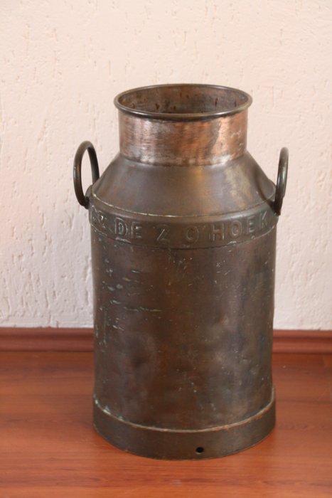 Antique milk can - Copper