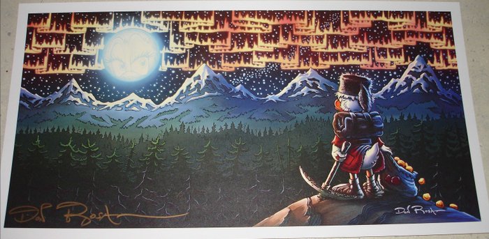 Rosa, Don - signed Print - Scrooge McDuck - Under the Northern Lights - First edition