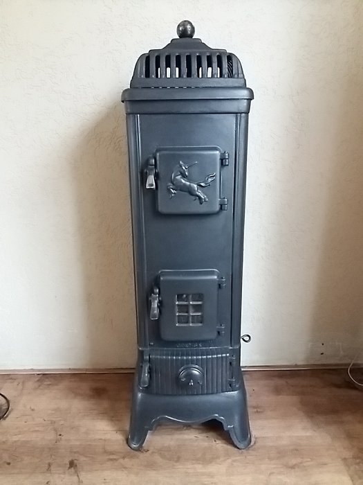 A/S H. Rasmussen & Co Odense - Rare fully iron Tasso wood stove fireplace - Iron (cast/wrought)