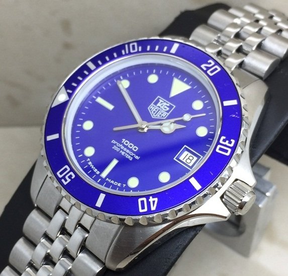 TAG Heuer - 1000 - Blue '' Classic Swiss '' "NO RESERVE PRICE" - Ref.980.613N - 男士 - 2000-2010