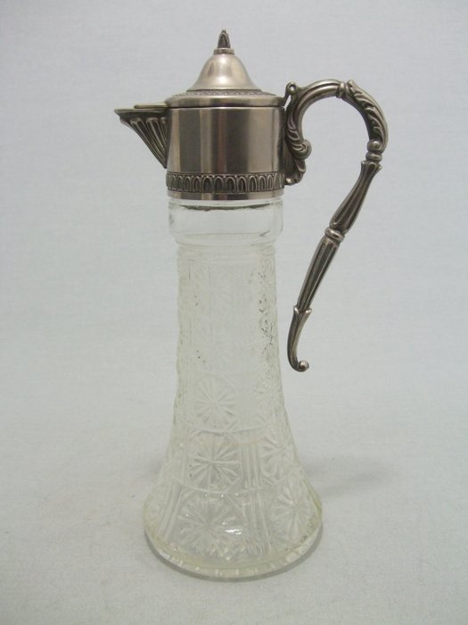 Raimond - Claret kancsó Raimond Silverplate italy - 1950-es évek - üveg - ezüstözött