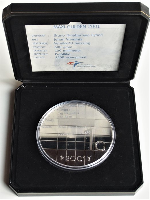 Die Niederlande - Maxi-Gulden 2001 - 600 gram 