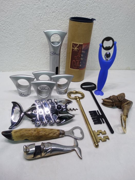 paul bocuse - 开瓶器和开瓶器和餐巾架 - 12 - 钢黄铜