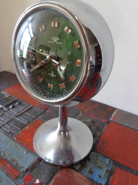 Tokyo Tokei - Vintage Alarm Clock / Clock - Metal / Plastic