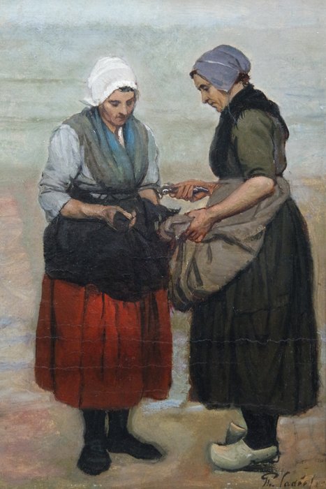 Philip Sadee (1837-1904) - Scheveningse vissersvrouwen