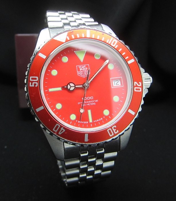 TAG Heuer - 1000 Professional 200M Red - No Reserve - 980.913N - Homme - 1990-1999