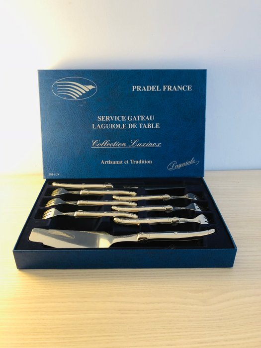 Pradel France - Laguiole cake set - Complete collection of 8 pieces - (stainless) steel
