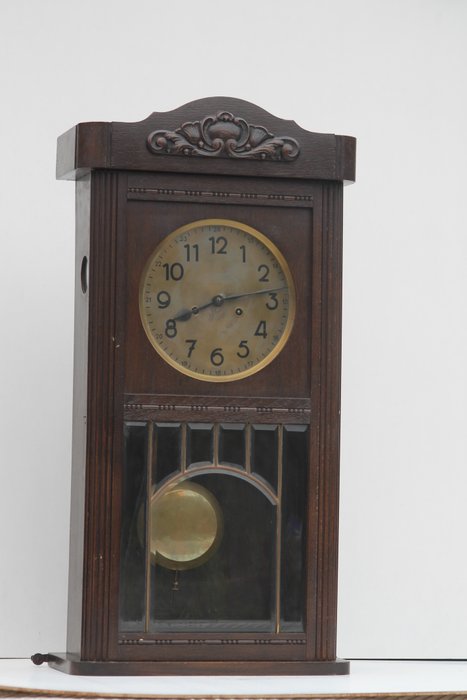 Dufa - A wall clock with a double-barrelled chime - 19th century - oak wood