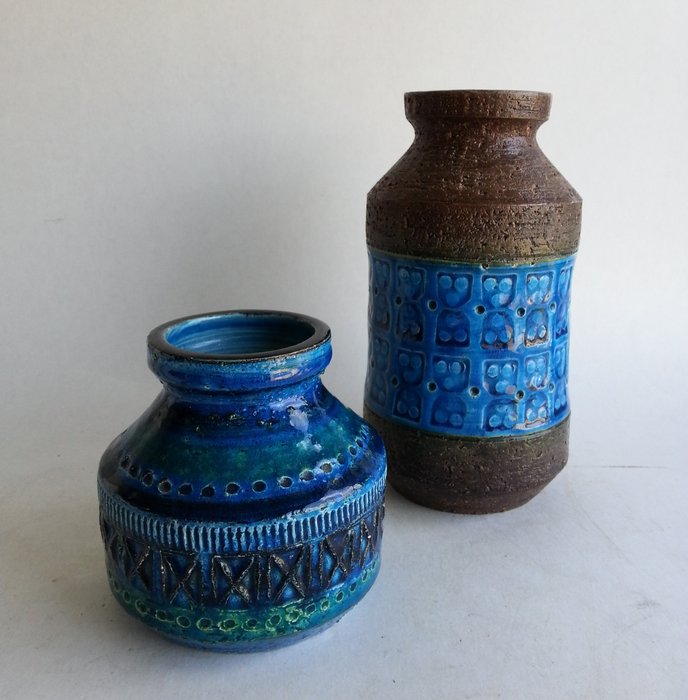 Aldo Londi - Bitossi - 里米尼藍色花瓶 - 陶瓷