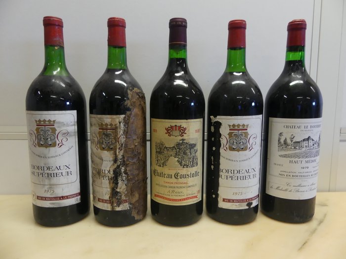 1975 Bordeaux Superieur x 3 magnums - 1978 Chateau - Catawiki