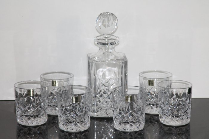 Violetta - crystal whiskey set 6 glasses and 1 decanter - 7 - Crystal