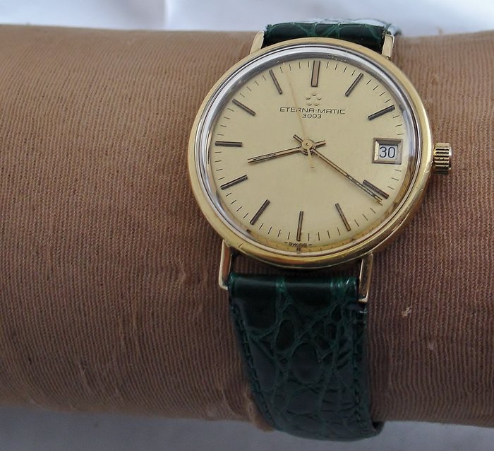 Eterna-Matic - 3003 - Gold Dress watch + Warranty - Men's - 1960–1969
