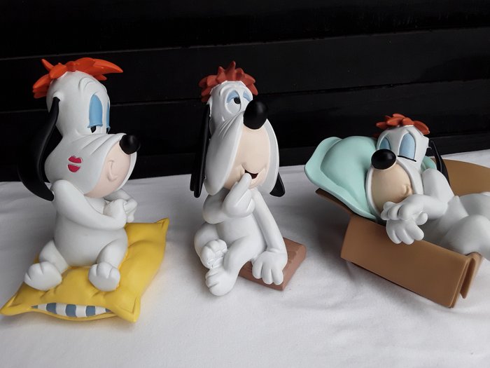 Droopy - Demons & Merveilles present - 3x small statues from Droopy