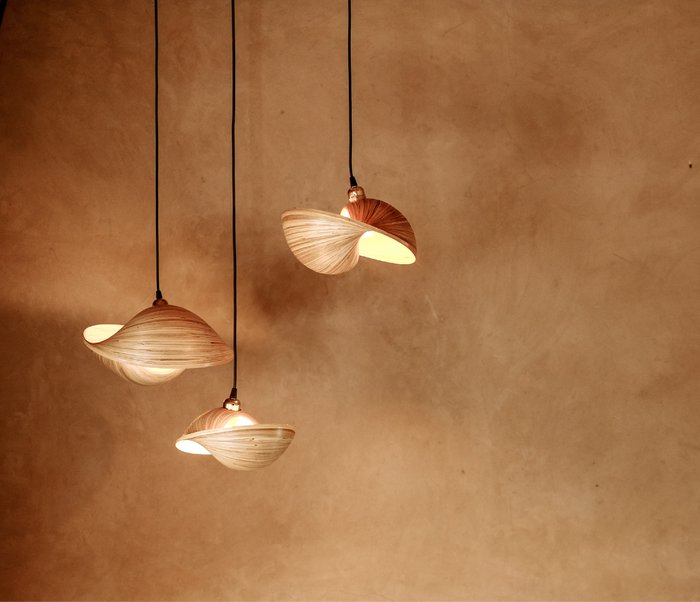 Sooka Interior - Hengende lampe (3) - Bambus, Bronse