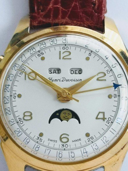 Henry Duvoisin - triple calendar moonphase watch - 2116 - 中性 - 1950-1959