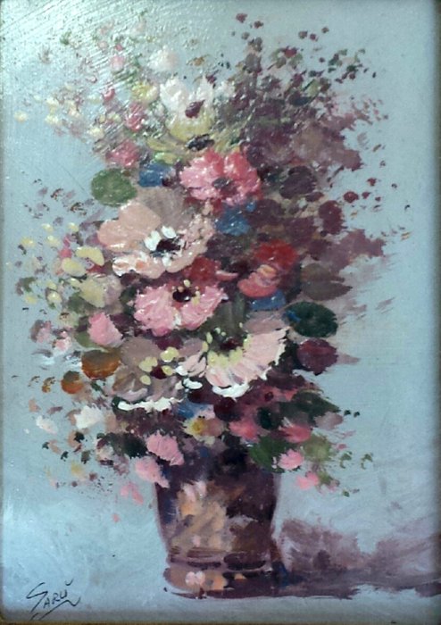 Garù alias Aldo Carlomagno - Vaso con fiori