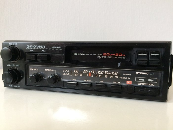 Klassisk analog stereo - Pioneer KPH-4120 van  - 1988 