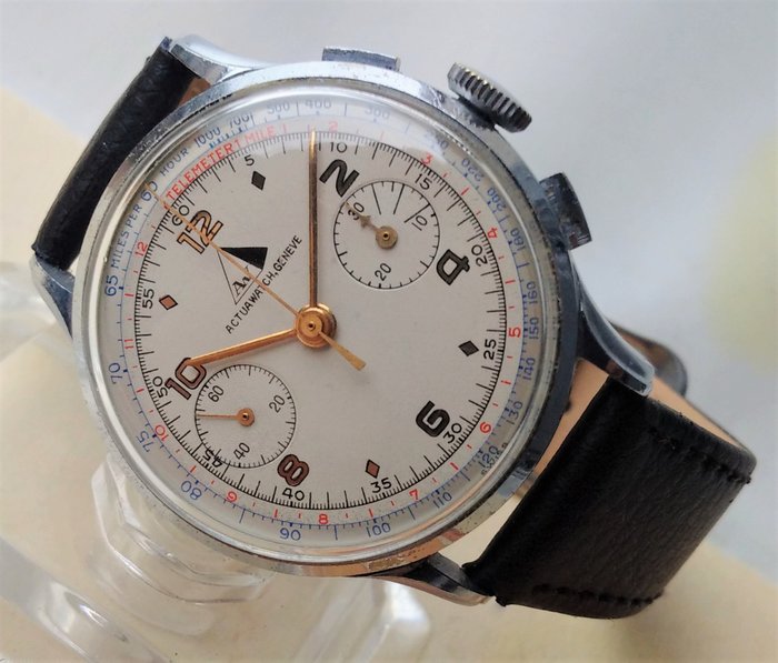 Chronographe ACTUA WATCH Genève  - Swiss made-landeron 51 - Bărbați - 1950-1959