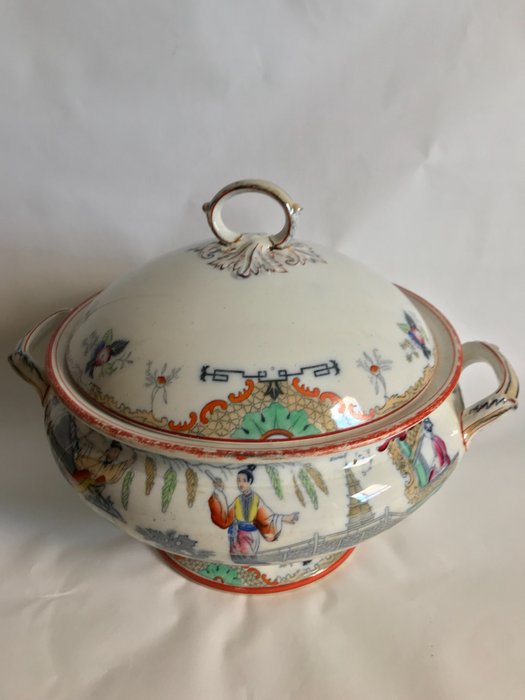 PETRUS REGOUT & CO Maastricht Holland 1836-1880 - 蓋碗 - 陶器