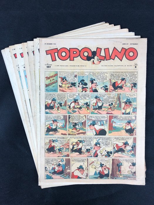 Topolino 8x Giornali A Fumetti First Edition Catawiki