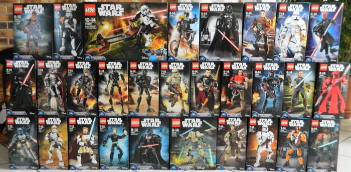 LEGO - Star Wars - Komplet samling af 29 nye byggbare figurer